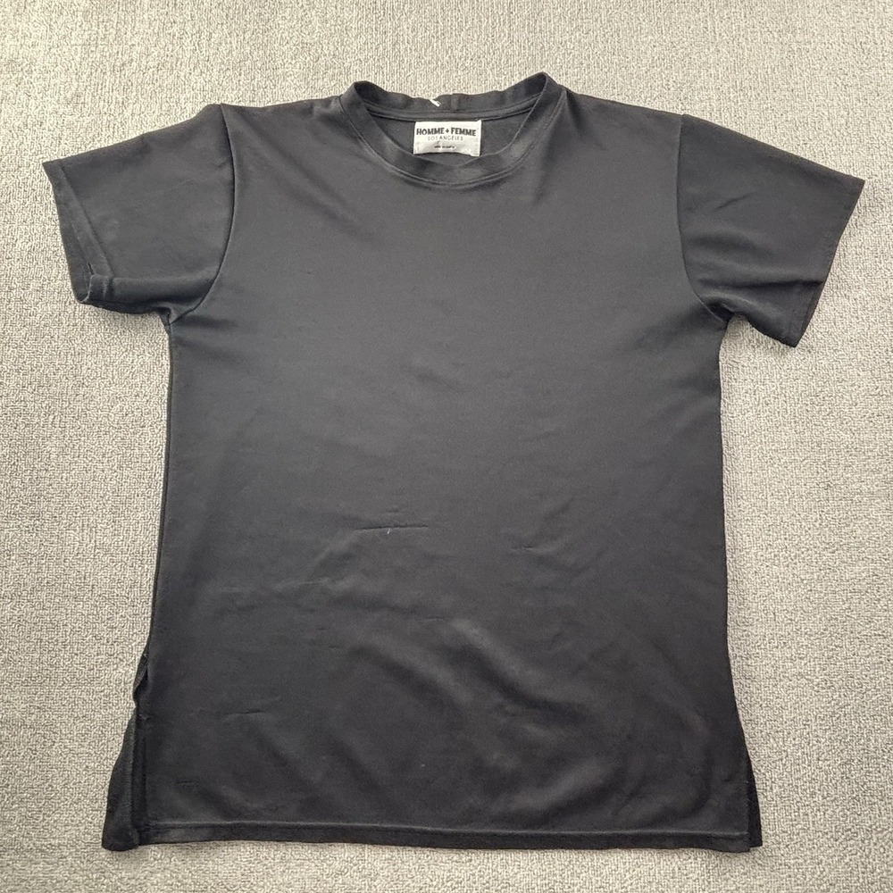 Homme Femme Shirt Adult Large Black Short Sleeve Luxury Casual Men's